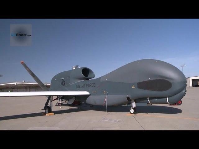 RQ-4 Global Hawk UAV - Launching, Landing, Taxiing and Maintenance