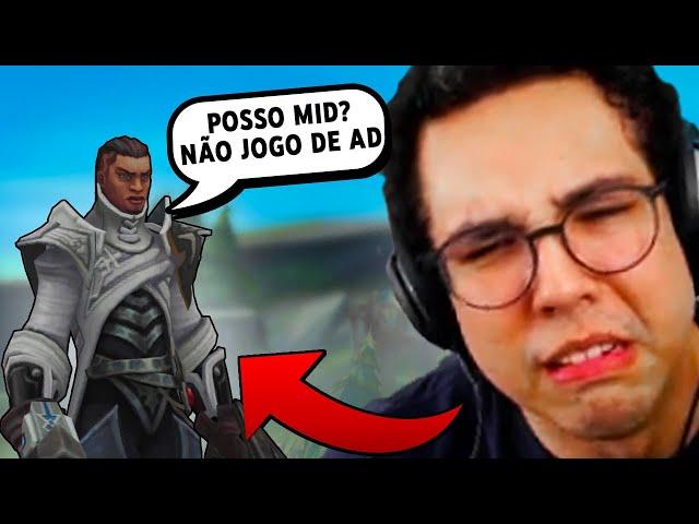 ELE PEDIU PRA IR MID PQ NÃO JOGAVA DE ADC