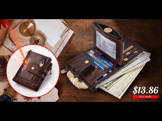 KAVIS leather wallet men coin purse male small pocket from Aliexpress