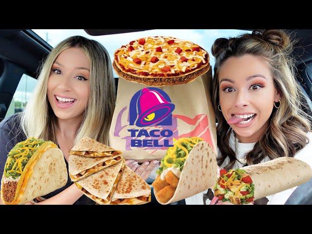 Trying NEW Taco Bell Mexican Pizza + more!