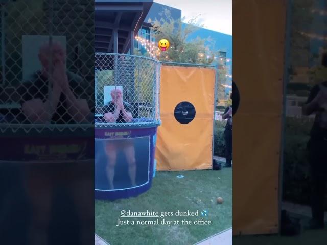Dana White gets DUNKED!.#shorts