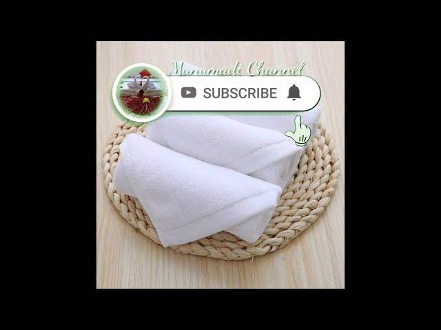 Towel Folding: How to roll face towel / Face Towel hotel setting