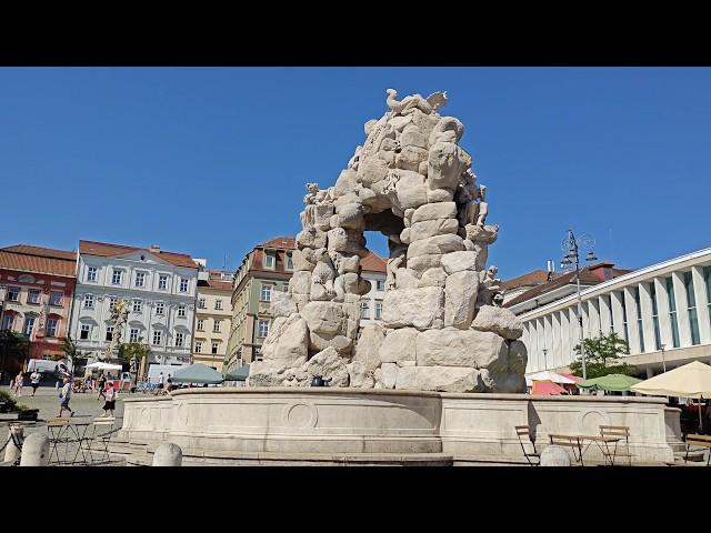 Summer morning walk in Brno, Czech Republic - just walking, no talking. 4K 60fps