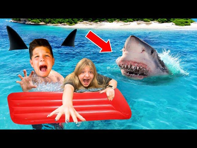 ATTACKED BY A SHARK…ALMOST *CAUGHT on CAMERA**