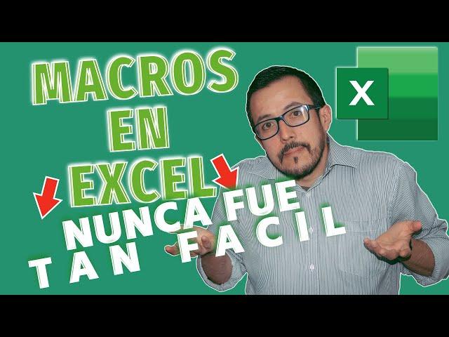 ⭐️ ¿Cómo usar MACROS en EXCEL?  más fácil IMPOSIBLE 