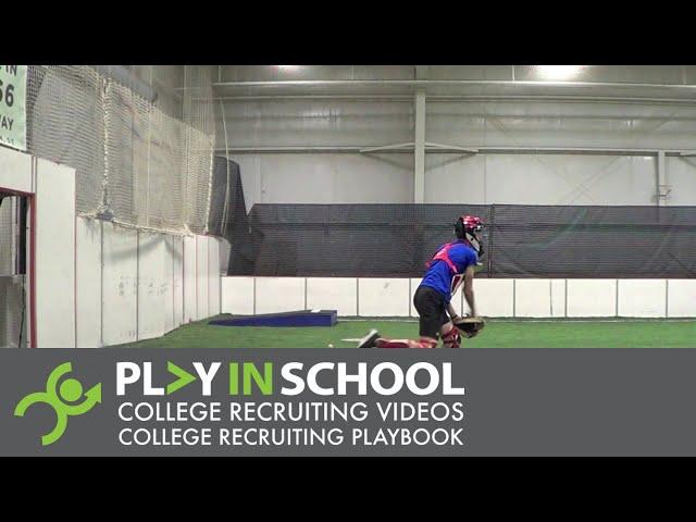 Christopher Valerio   Catching - MSI Baseball - Filmed Feb 2020 - www.playinschool.com