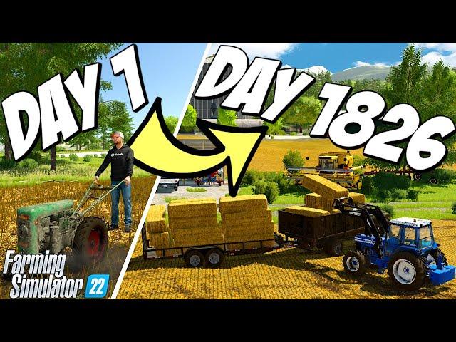 Starting From Scratch as Farm Hand to Owning our OWN Old Iron Farm | Supercut | Farming Simulator 22