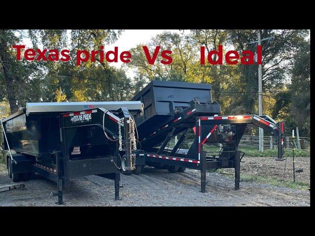 Texas pride vs ideal roll-off trailer. Gooseneck roll offs