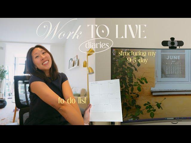 Work to Live Diaries: Work from home 9-5 day in my life & how I structure my to-do list