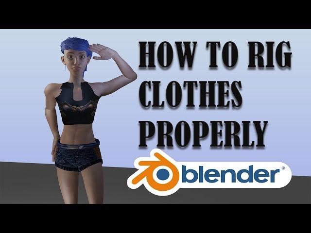 Rigging Clothes in Blender 3D