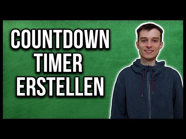 Streamlabs OBS Countdown Timer Widget einfügen in Starting soon Overlay