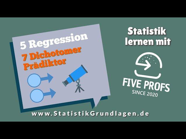 5.7 | Regression | Dichotomer Prädiktor