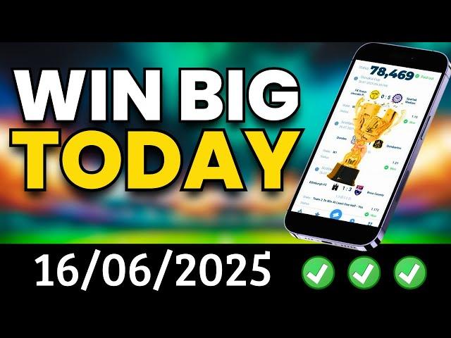 ACCURATE Football Predictions Today to WIN AGAIN! (16/06/2025) | Soccer Predictions for Today
