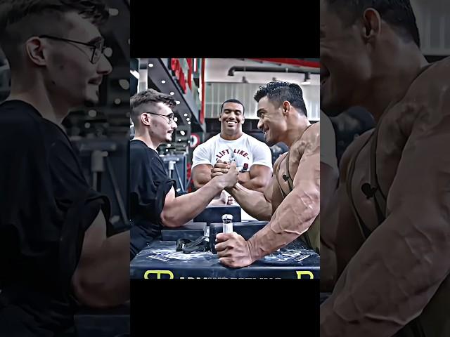 He's not Human  Unreal strength from Normal guy #armwrestling