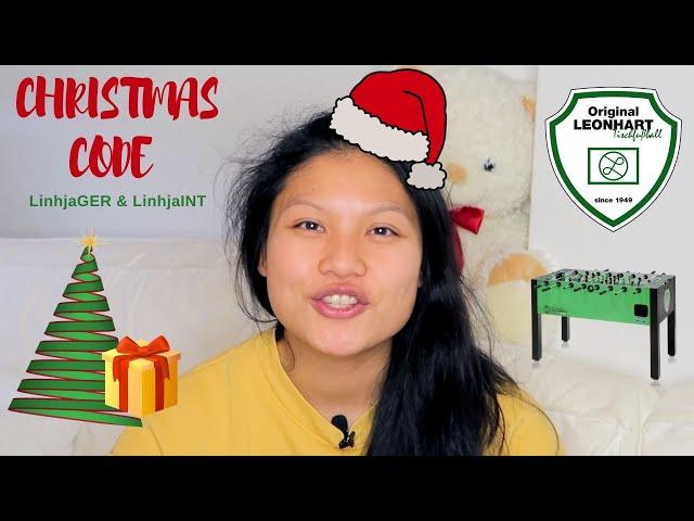 Leonhart PRESENTS - Unboxing & Christmas CODE | Foosball with Linh | Tischfußball - Kickertisch