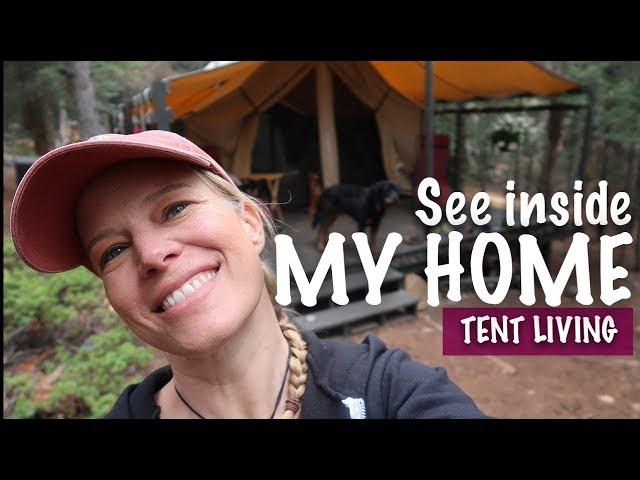 Look Inside My Home - Canvas Tent Living - Tour Items In My Tent, Spirit Forest - Season 2 -Ep#43