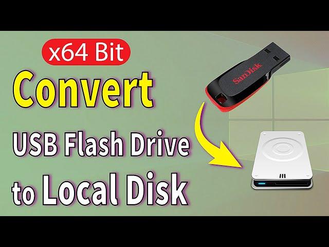 How I turn my usb to local disk on Windows 11