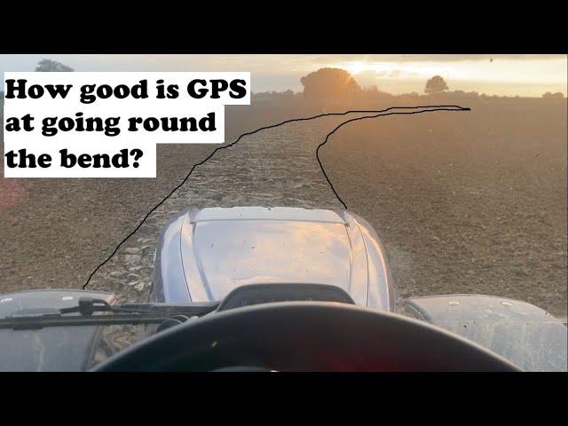 Can non RTK gps go round a bend?