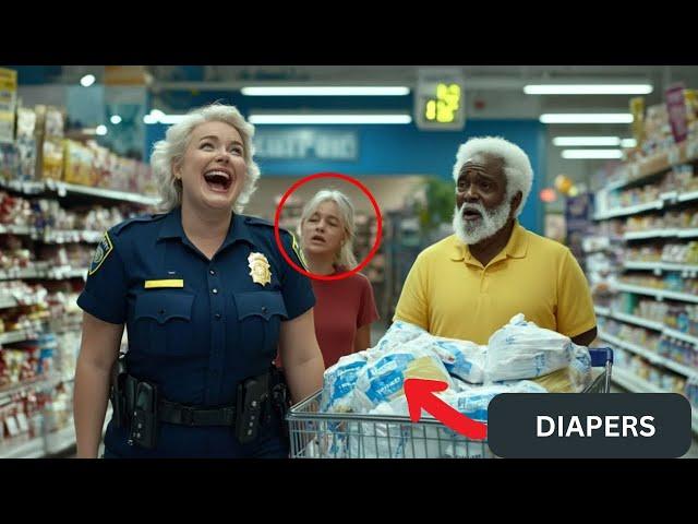 Officer Ridicules Elderly Black Man Over Diaper Purchase, Clueless About the Cashier’s True Identity