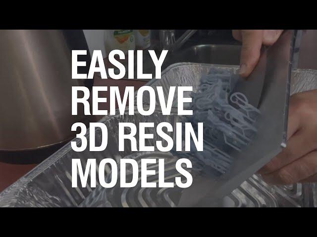 Monocure 3D ProTips: How to easily remove 3D resin prints stuck on the build plate with no damage?