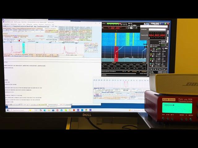 Decoding Pinneberg Meteo RTTY on 4583 kHz using MultiPSK software and the Elad FDM DUO