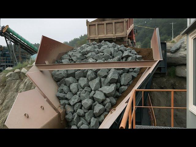 Jaw Crusher Destroys Massive Rocks | Ultimate Rock Crushing ASMR for Stress Relief & Satisfaction