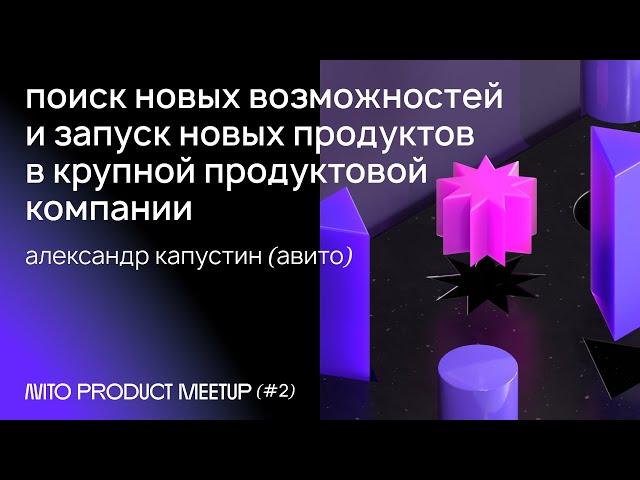 Поиск возможностей и запуск новых продуктов в крупной продуктовой компании — Александр Капустин