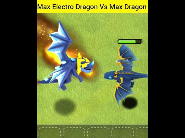 Max Electro Dragon Vs  2 Max Dragon #shorts #shortsvideos #cocshorts #clashofclansshorts #coc