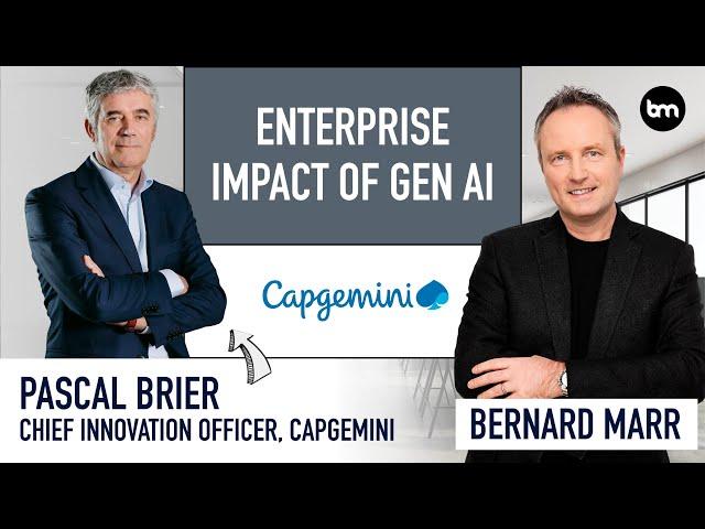 The Game-Changing Impact Of Generative AI On The Enterprise: Insights From Capgemini's CIO