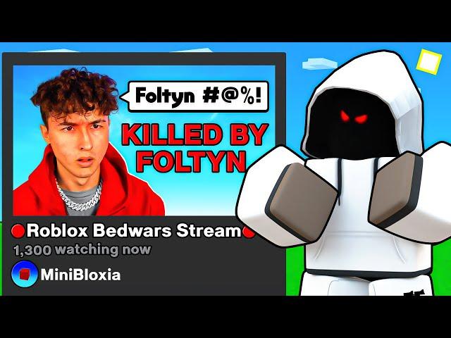 I Stream Sniped Minibloxia And He Got MAD.. (Roblox Bedwars)