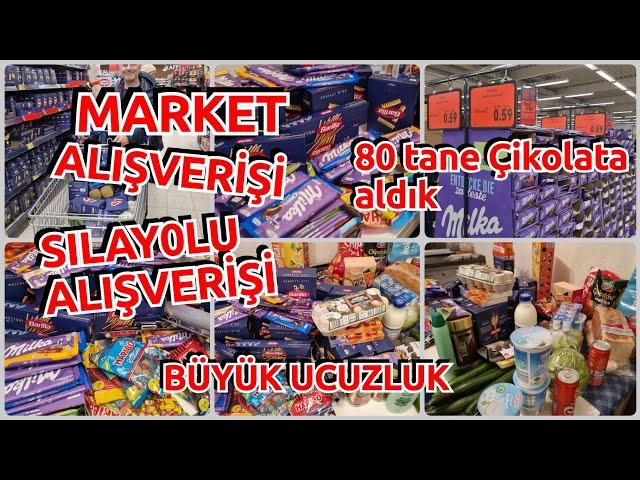 Sılayolu Alışverişi ️Almanya'da Görülmemiş Ucuzluk ️80 tane Çikolata Aldım️Marketalışveriş Vlog