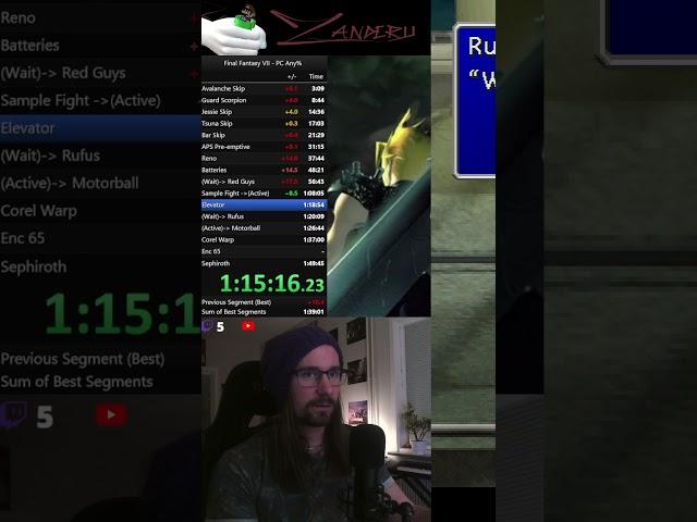 Explaining The End Of FF7 Pc Any% Speedrun #ff7 #speedrun