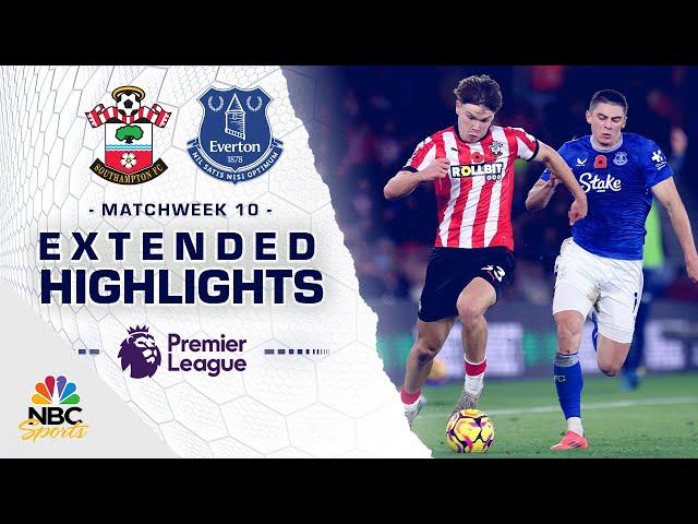 Southampton v. Everton | PREMIER LEAGUE HIGHLIGHTS | 11/2/2024 | NBC Sports