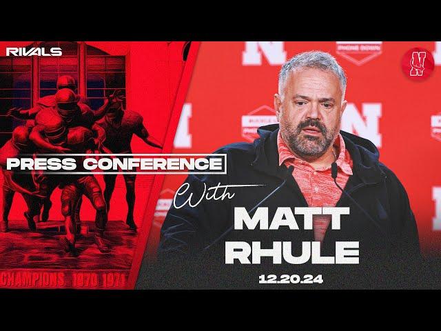 Nebraska Football: Matt Rhule bowl game press conference (Dec. 20, 2024)