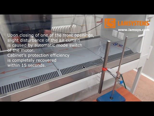 Airflow Visualization for Biosafety Cabinet VIS-A-VIS