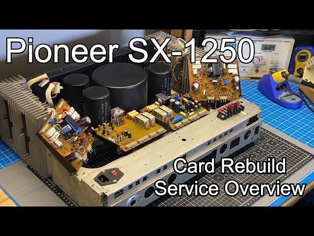 Pioneer SX-1250 Vertical Card Rebuild Service w/ Test Jig | Process Explained