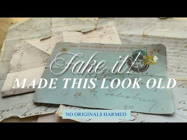 5 Tricks to Make Printables Look Like Real Vintage Paper: HOW TO DISTRESS & AGE PAPER