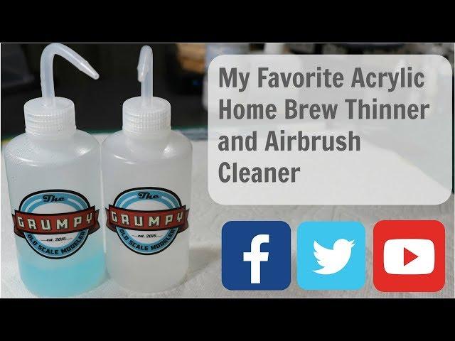 Acrylic Paint Home Brew Thinner and Airbrush Cleaner e002