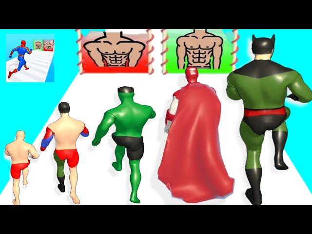 Build a Superhero - Upgrading Mashup HeroSatisfying Asmr Gameplay walkthrough android iOS