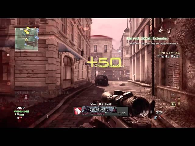 MW3 Quad Barrett Feed !