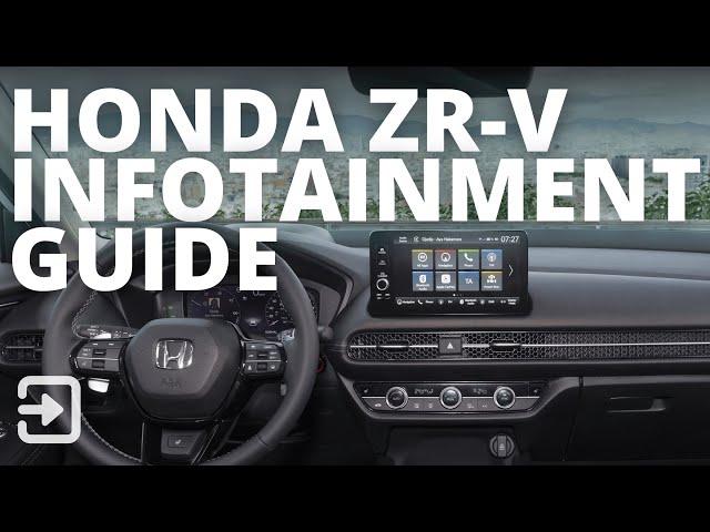 Honda ZR-V 2025 Infotainment guide