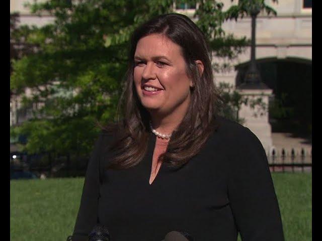 Ark. Governor Sarah Huckabee Sanders makes announcement.