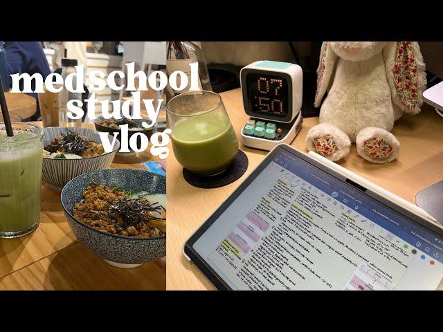 med school study vlog | EXTREME busy and productive weeks, anatomy test, pilates and matchas