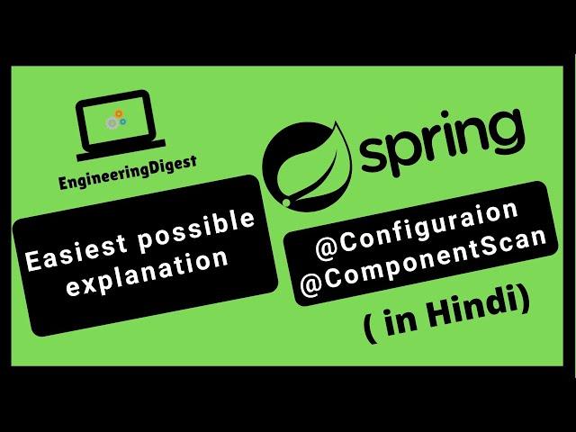 @componentscan annotation in spring boot | @configuration annotation in spring