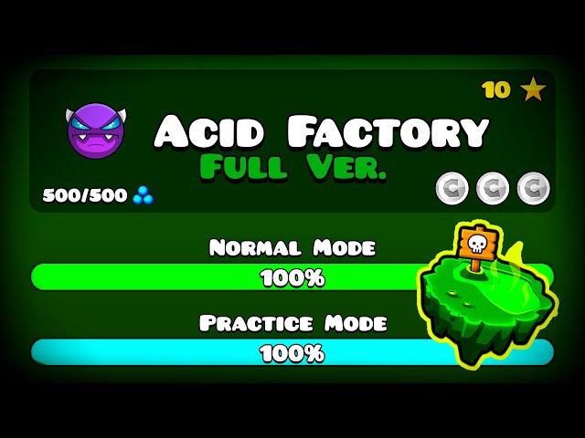 ACID FACTORY FULL VERSION! BY: CACHALOTGD (Full HD) || Geometry Dash 2.206