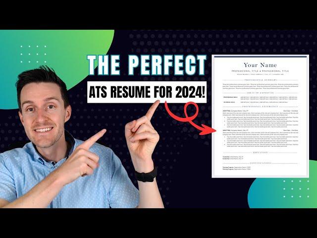 The Best Resume Template for ATS Scanners in 2024 (Sample Template and Examples)