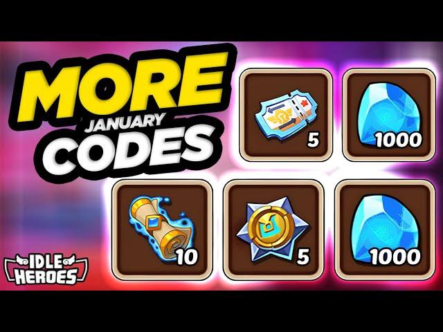 Idle Heroes - MORE January CDKEY Codes!!!