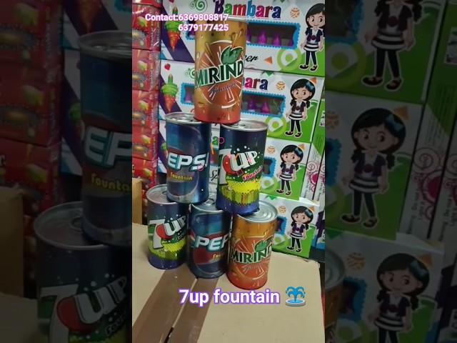 7up Tin fountain  crackers #sivakasi #festival #7up #2023 #shorts #pepsi #like #subscribe #share