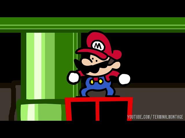 Speedrunner Mario pulls off the Wrong Warp Glitch @TerminalMontage (Mario Bros 3 Animated)