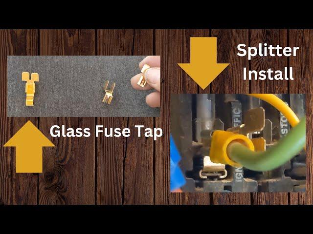  Old School Glass Fuse Tap & Splitter Install